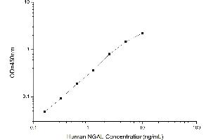 Typical standard curve (Lipocalin 2 ELISA 试剂盒)