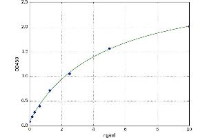 A typical standard curve (CCR1 ELISA 试剂盒)