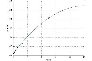 A typical standard curve (LRP1 ELISA 试剂盒)