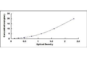 Typical standard curve (ABCC4 ELISA 试剂盒)