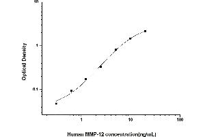 Typical standard curve (MMP12 ELISA 试剂盒)