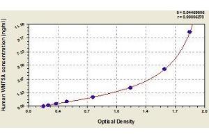 Typical standard curve (WNT5A ELISA 试剂盒)