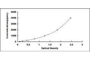 Typical standard curve (alpha 2 Macroglobulin ELISA 试剂盒)