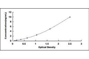 Typical standard curve (HVCN1 ELISA 试剂盒)
