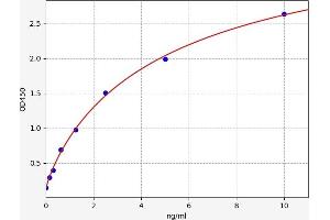 Typical standard curve (Caspase 10 ELISA 试剂盒)