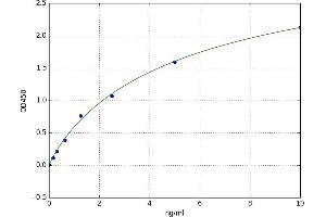 A typical standard curve (Neuregulin 3 ELISA 试剂盒)