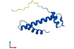 AlphaFold protein structure predicition of Human Recombinant CENPW Protein, UniprotID Q5EE01