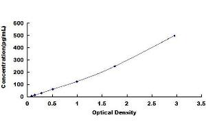 Typical standard curve