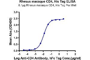 ELISA image for CD4 (CD4) (AA 26-390) protein (His tag) (ABIN7274190)