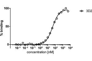 ELISA analysis of human HDAC6 by mouse monoclonal antibody 3D2. (HDAC6 抗体)
