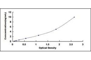 Typical standard curve (PDGFRB ELISA 试剂盒)