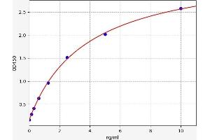 Typical standard curve