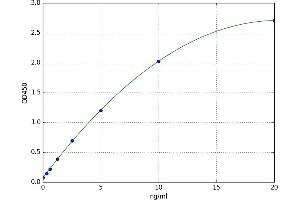 A typical standard curve (ICAM5 ELISA 试剂盒)