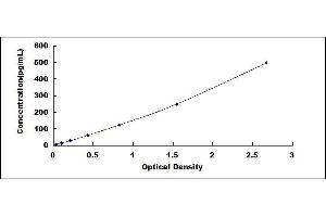 Typical standard curve (TNF alpha ELISA 试剂盒)