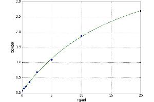 A typical standard curve (SAA4 ELISA 试剂盒)