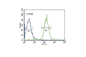 Flow Cytometry (FACS) image for anti-Phospholipase A2, Group VI (Cytosolic, Calcium-Independent) (PLA2G6) (AA 551-580) antibody (ABIN653895)