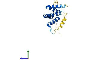 AlphaFold protein structure predicition of Human Recombinant C14orf119 Protein, UniprotID Q9NWQ9