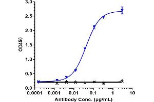 Immobilized human IL 8 His at 2 μg/mL can bind Anti-CXCL8 / IL-8 Reference Antibody (HuMax-IL8), EC50=0. (Recombinant IL-8 抗体)