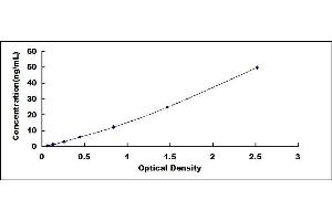 Typical standard curve (Prosaposin ELISA 试剂盒)