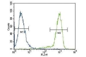 Flow Cytometry (FACS) image for anti-Neurotrophic Tyrosine Kinase, Receptor, Type 1 (NTRK1) (AA 654-683) antibody (ABIN3031983)