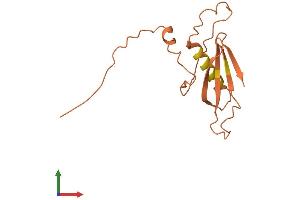 AlphaFold protein structure predicition of Human Recombinant LINC00479 Protein, UniprotID Q96M42
