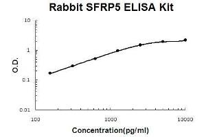 Rabbit SFRP5 PicoKine ELISA Kit standard curve (SFRP5 ELISA 试剂盒)