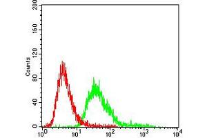 Flow Cytometry (FACS) image for anti-serpin Peptidase Inhibitor, Clade A (Alpha-1 Antiproteinase, Antitrypsin), Member 3 (SERPINA3) (AA 279-432) antibody (ABIN5684069)
