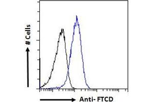 Flow Cytometry (FACS) image for anti-Formiminotransferase Cyclodeaminase (FTCD) (Internal Region) antibody (ABIN185268)
