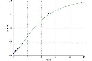 A typical standard curve (ZNRF2 ELISA 试剂盒)