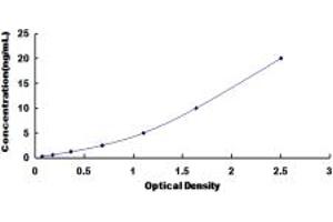 Typical standard curve (CasLTR2 ELISA 试剂盒)