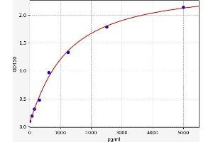 Typical standard curve (XRCC5 ELISA 试剂盒)