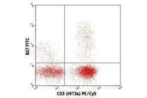 Flow Cytometry (FACS) image for anti-Interferon gamma (IFNG) antibody (FITC) (ABIN2661931) (Interferon gamma 抗体  (FITC))