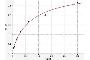 Typical standard curve (IgG ELISA 试剂盒)