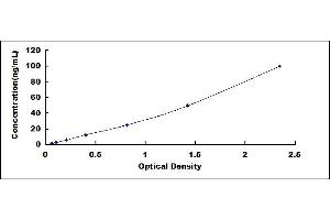 Typical standard curve