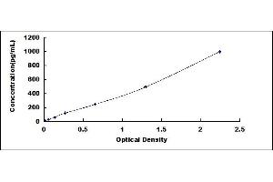 Typical standard curve