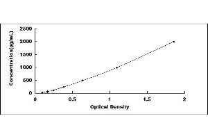 Typical standard curve (CXCL9 ELISA 试剂盒)