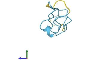 AlphaFold protein structure predicition of Human Recombinant MT1HL1 Protein, UniprotID P0DM35