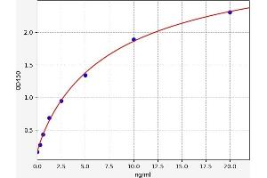 Typical standard curve (F2RL2 ELISA 试剂盒)