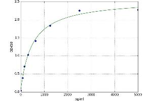 A typical standard curve (CCL16 ELISA 试剂盒)