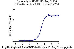 ELISA image for CD3 epsilon (CD3E) protein (Fc Tag) (ABIN7274301)