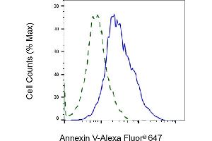 Validation of Annexin V knockdown using flow cytometry. (Recombinant Annexin V 抗体)