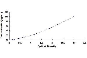 Typical standard curve (SEMA4B ELISA 试剂盒)