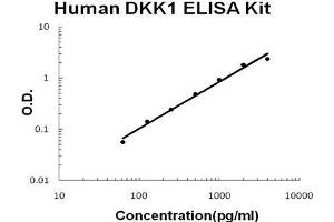 Human DKK-1 PicoKine ELISA Kit standard curve (DKK1 ELISA 试剂盒)
