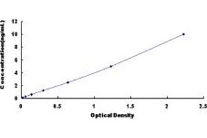 Typical standard curve (GPC2 ELISA 试剂盒)