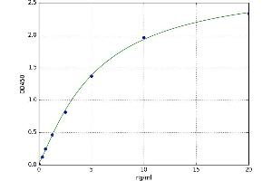 A typical standard curve (BTN2A1 ELISA 试剂盒)