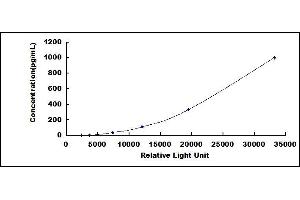 Typical standard curve