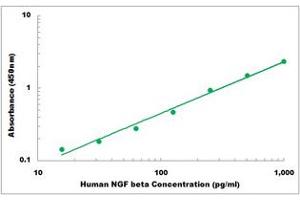 Representative Standard Curve (NGFB ELISA 试剂盒)