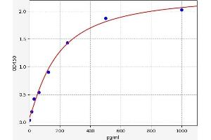 Typical standard curve (Cardiac Troponin T2 ELISA 试剂盒)
