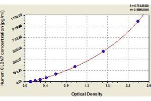 Typical Standard Curve (Claudin 7 ELISA 试剂盒)