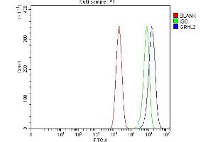 Flow Cytometry analysis of Caco-2 cells using anti-GRHL2 antibody (ABIN7599505).